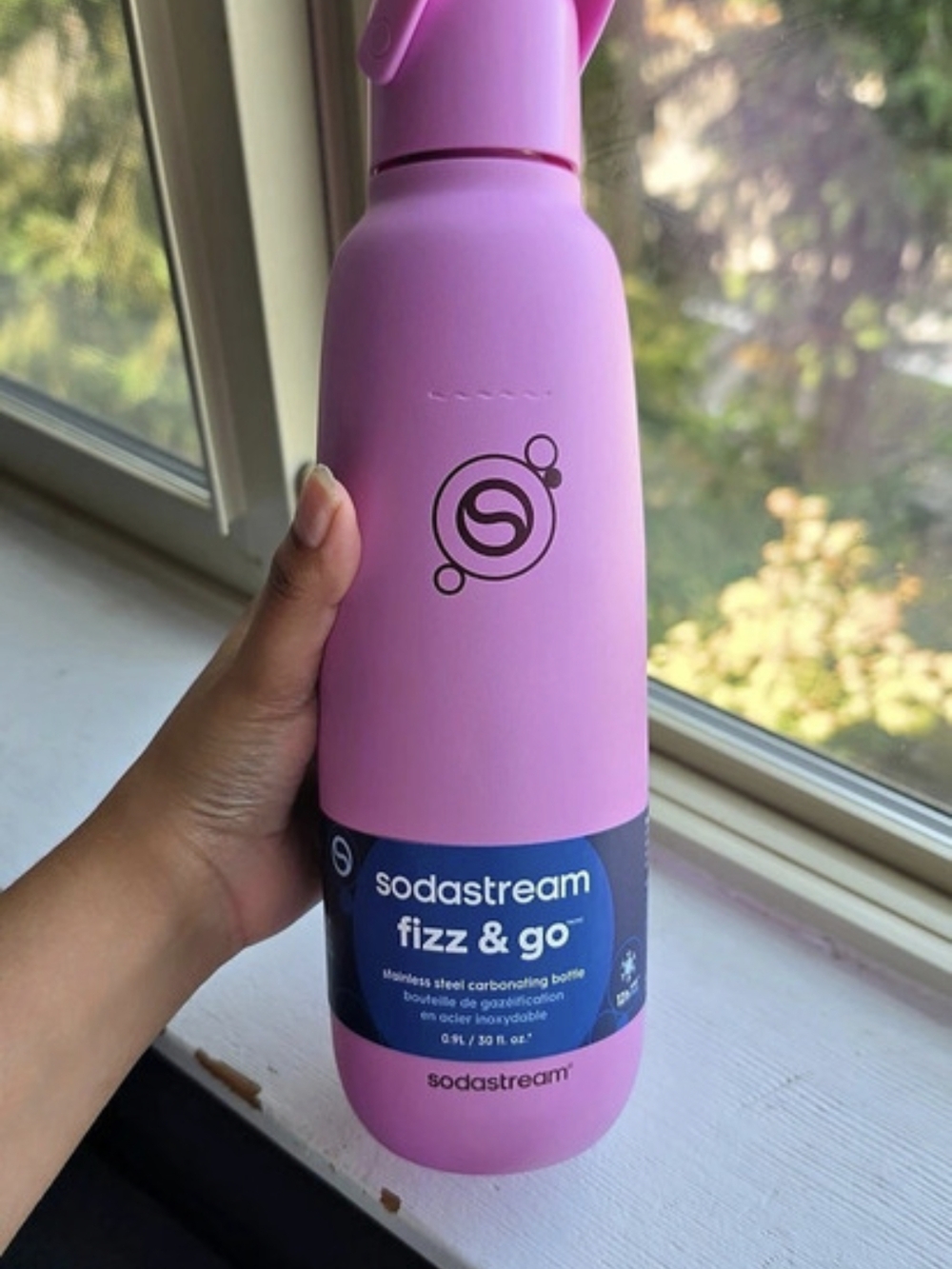 SodaStream fizz & go Pink 30.4 oz Bottle